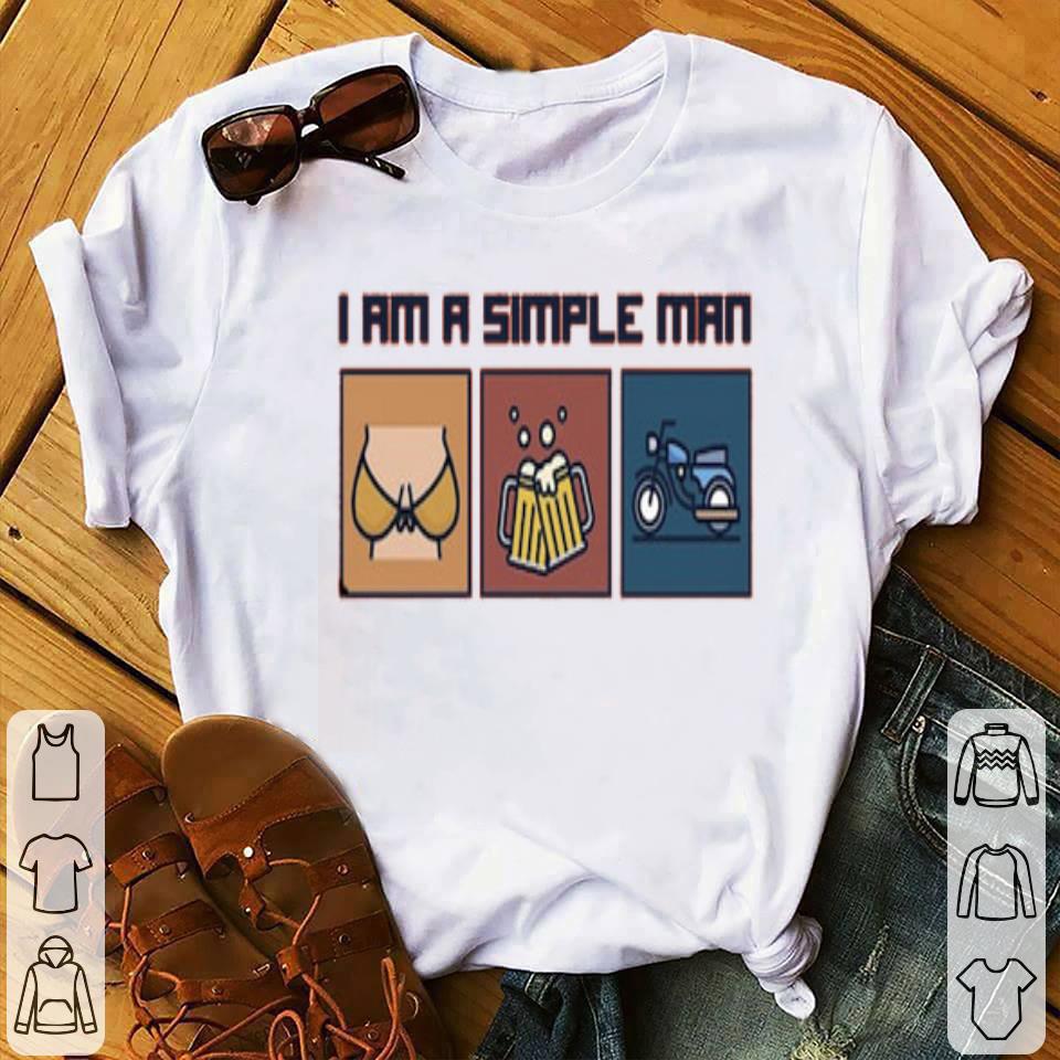 I Am A Simple Man Tits Beer Motorcycle Vintage Shirt 10 I Am A Simple Man Tits Beer Motorcycle Vintage Shirt