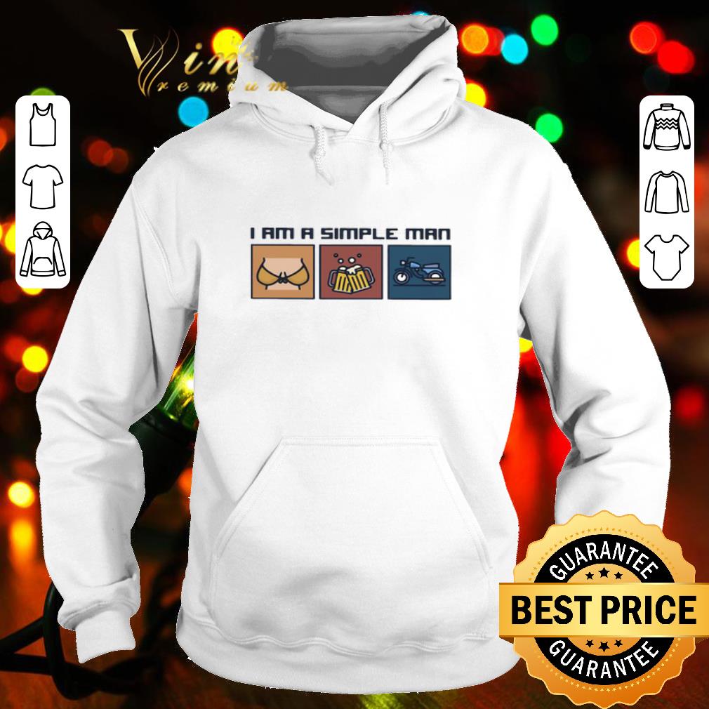 I am a simple man i like boob beer motorcycle shirt