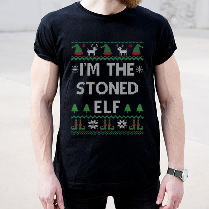I m The Stoned Elf Cannabis Weed Lover Ugly Christmas Pajama Shirt 4 - I'm The Stoned Elf Cannabis Weed Lover Ugly Christmas Pajama Shirt