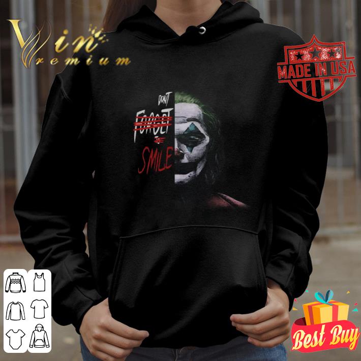 Joker Joaquin Phoenix Don’t Forget To Smile Halloween shirt