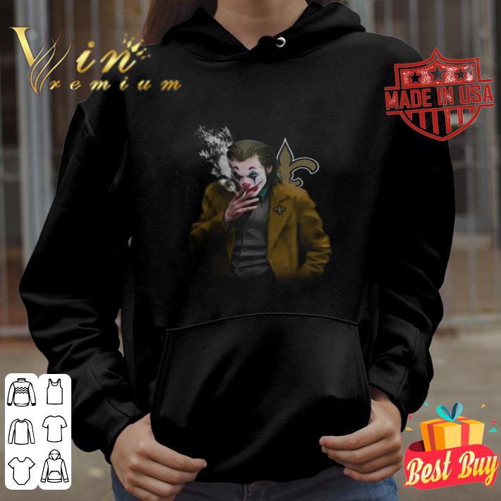 Joker smoking Joaquin Phoenix New Orleans Saints Logo shirt Joker smoking Joaquin Phoenix New Orleans Saints Logo shirt 4 - Joker smoking Joaquin Phoenix New Orleans Saints Logo shirt