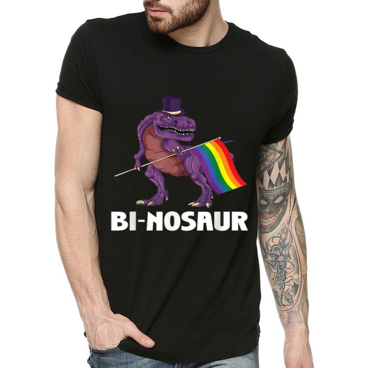 LGBT Bi Nosaur Gay Pride Rainbow Flag Awareness Gay Lesbian Shirt 4 - LGBT Bi-Nosaur Gay Pride Rainbow Flag Awareness Gay Lesbian Shirt