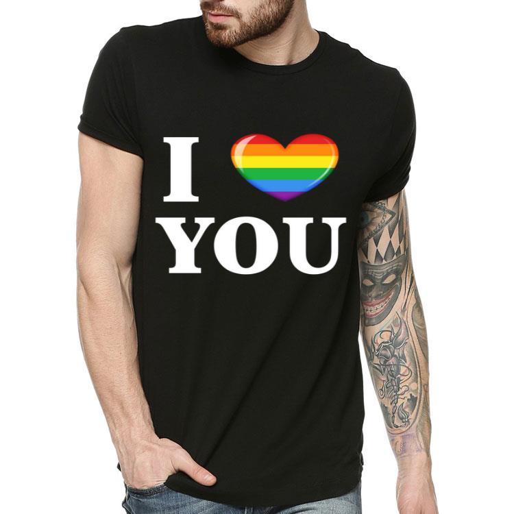 LGBT I Love You Rainbow Heart Gay Pride Shirt LGBT I Love You Rainbow Heart Gay Pride Shirt 4 - LGBT I Love You Rainbow Heart Gay Pride Shirt