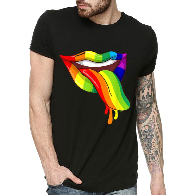 LGBT Tongue Lips Gay Pride Shirt LGBT Tongue Lips Gay Pride Shirt 4 - LGBT Tongue Lips Gay Pride Shirt