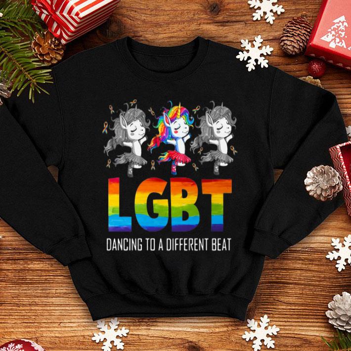 LGBT Unicorn Dancing To A Different Beat shirt