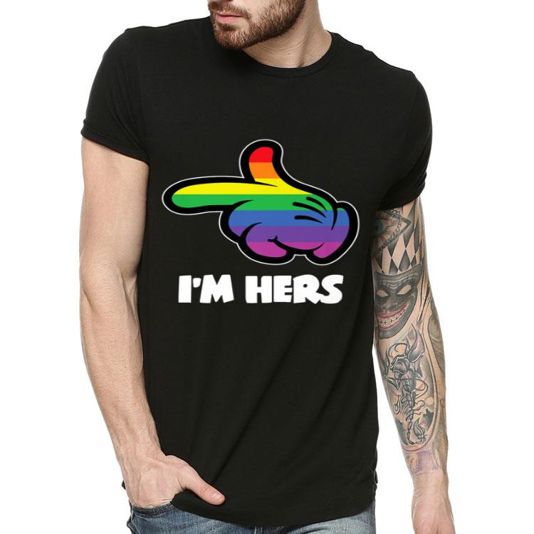 Lesbian Couple Shes Mine Im Hers LGBT Matchings Shirt 4 - Lesbian Couple Shes Mine Im Hers LGBT Matchings Shirt