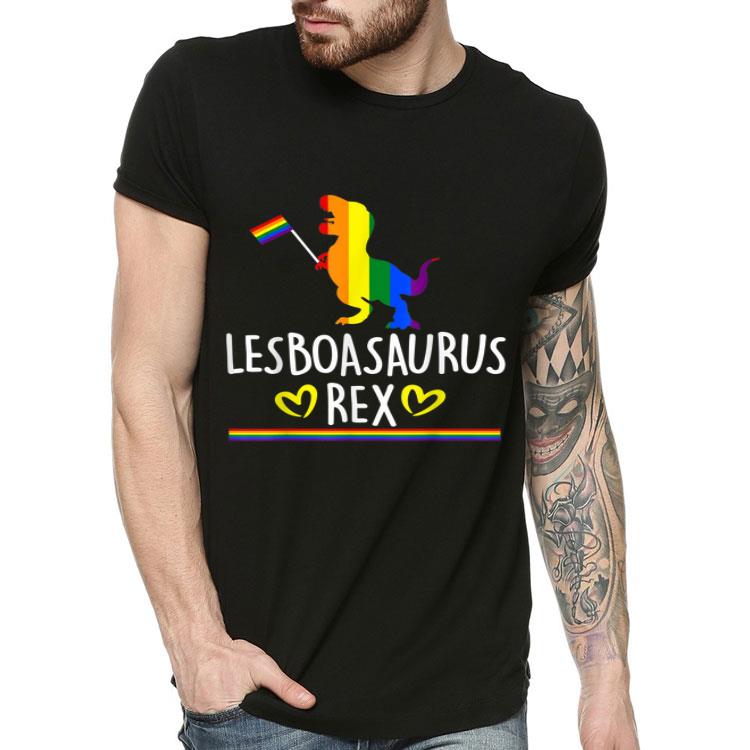 Lesboasaurus Rex Funny Lesbian Dinosaur Pride LGBT Rainbow Shirt 4 - Lesboasaurus Rex Funny Lesbian Dinosaur Pride LGBT Rainbow Shirt