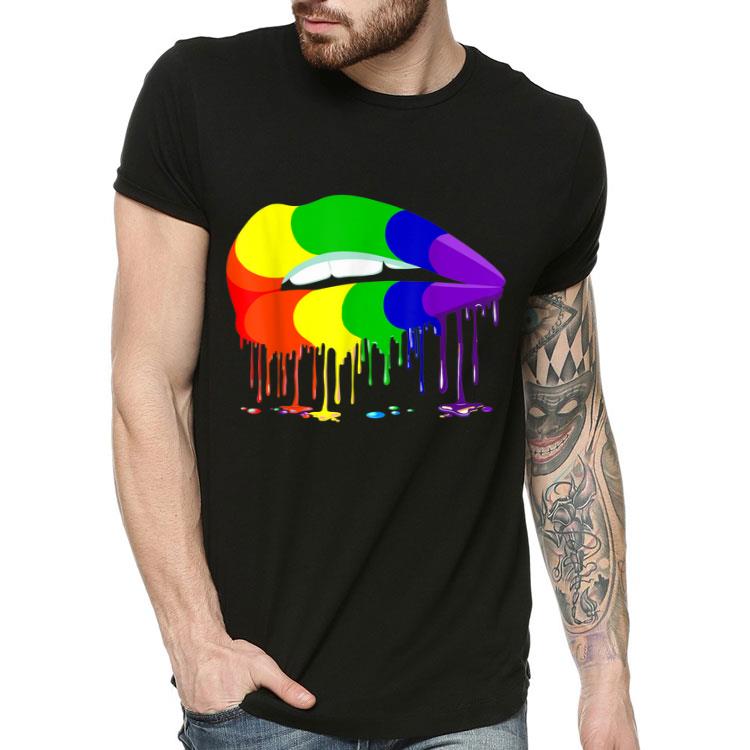 Lgbt Gay Homosexual Lesbian Rainbow Lips Pride Shirt 4 - Lgbt Gay Homosexual Lesbian Rainbow Lips Pride Shirt