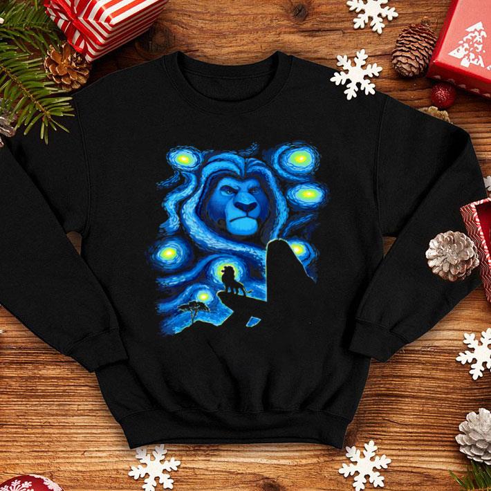 Lion King Mufasa Starry Night Pride Rock Shirt Lion King Mufasa Starry Night Pride Rock Shirt 4 - Lion King Mufasa Starry Night Pride Rock Shirt