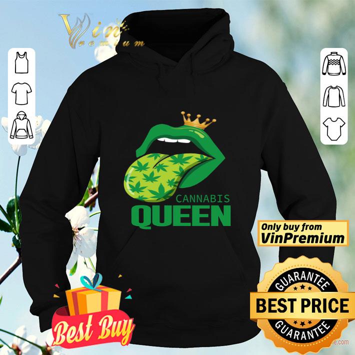 Lips Green Cannabis Queen shirt 4 - Lips Green Cannabis Queen shirt