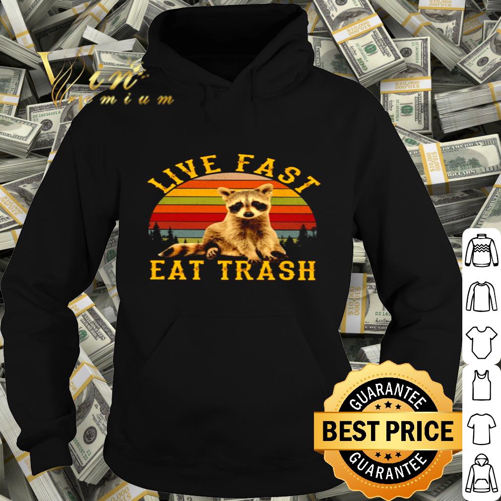 Live fast and eat trash raccoon vintage shirt