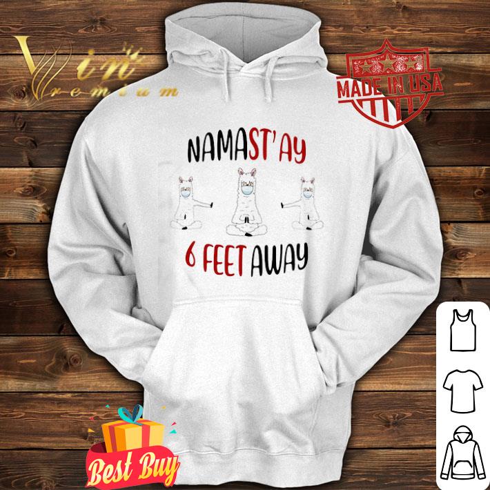 Llama namastay 6 feet away Coronavirus shirt 4 - Llama namastay 6 feet away Coronavirus shirt