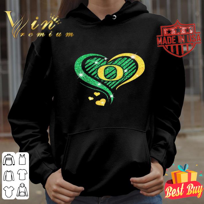 Love Oregon Ducks Hearts Diamond shirt