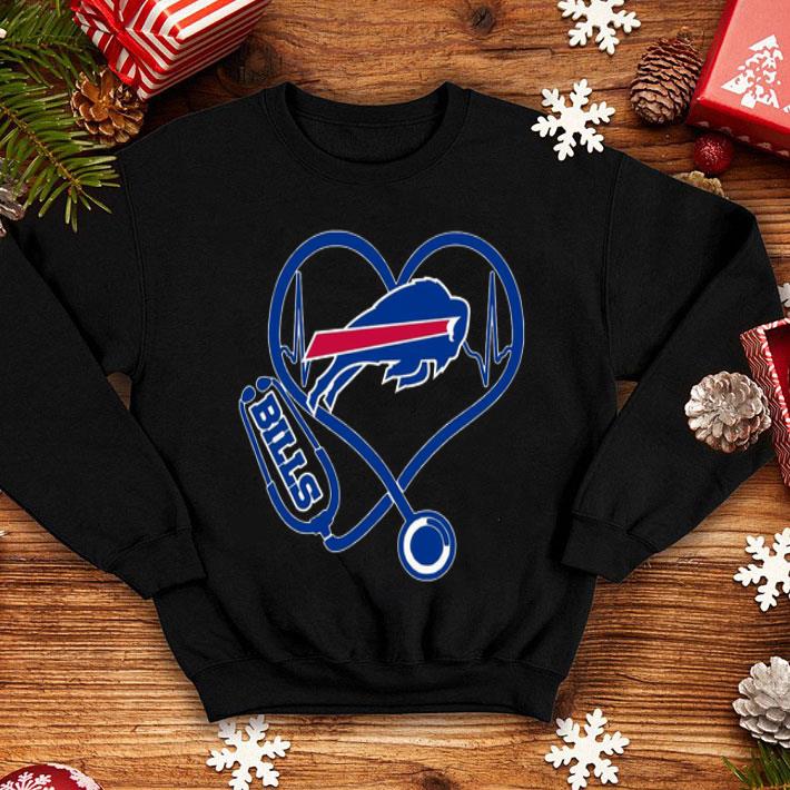 Love Stethoscopes Buffalo Bills Heart Nurse shirt 1 Love Stethoscopes Buffalo Bills Heart Nurse shirt