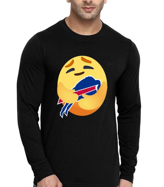 Love The Buffalo Bills Love Hug Care Emoji NFL Shirt Love The Buffalo Bills Love Hug Care Emoji NFL Shirt 4 - Love The Buffalo Bills Love Hug Care Emoji NFL Shirt
