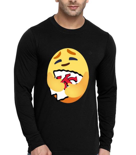 Love The Kansas City Chiefs Love Hug Care Emoji NFL Shirt 4 - Love The Kansas City Chiefs Love Hug Care Emoji NFL Shirt