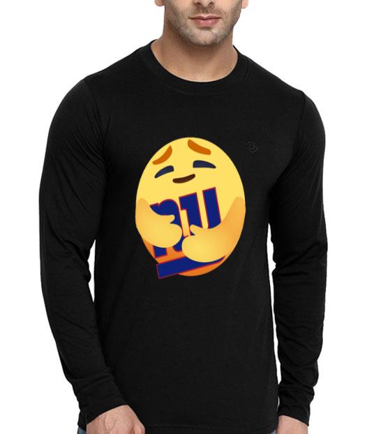 Love The New York Giants Love Hug Care Emoji NFL Shirt