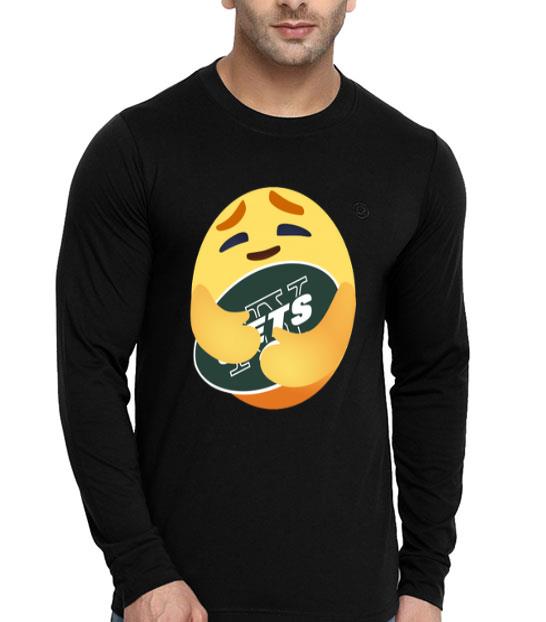 Love The New York Jets Love Hug Care Emoji NFL Shirt 4 - Love The New York Jets Love Hug Care Emoji NFL Shirt