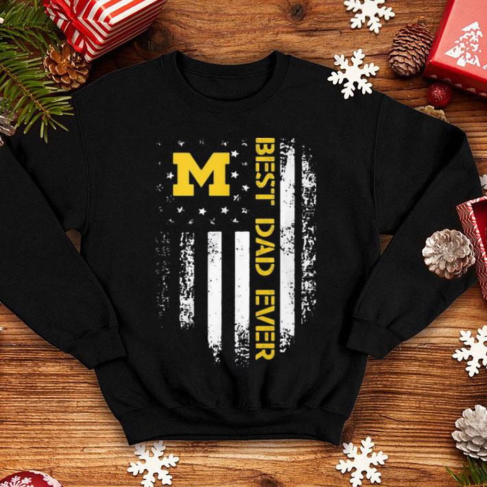 Michigan Best Dad Ever American Flag Father's Day shirt