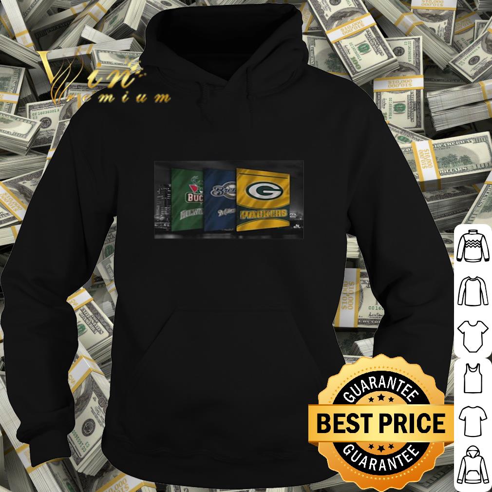Milwaukee Bucks Brewer Milwaukee Green Bay Packers shirt