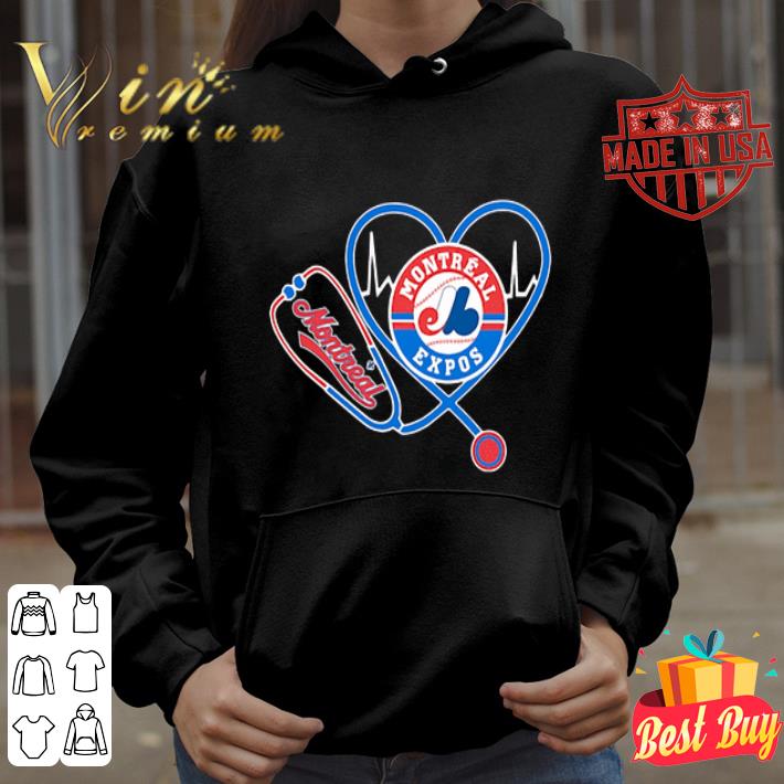 Montreal Expos Nurse Heartbeat stethoscope shirt