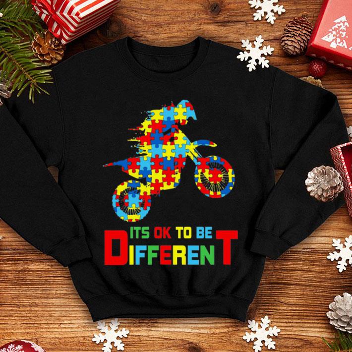 Motorbike It’s Ok To Be Different Autism shirt