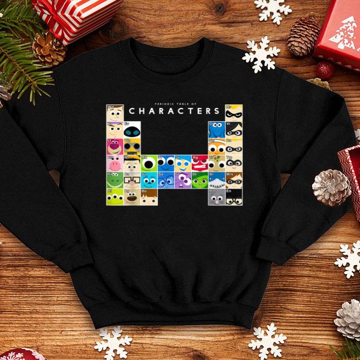 Movie Characters Periodic Table Graphic Shirt