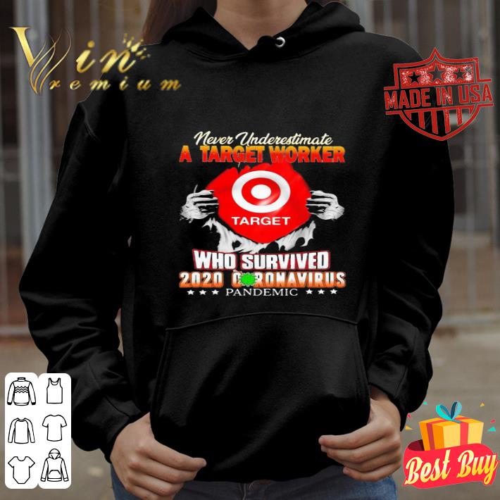 Never Underestimate A Target Worker Who Survived 2020 Coronavirus shirt
