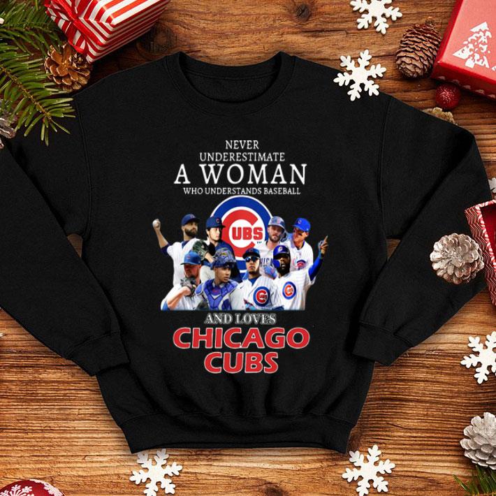 Never Underestimate A Woman Who Understands Baseball And Loves Chicago Cubs shirt 4 - Never Underestimate A Woman Who Understands Baseball And Loves Chicago Cubs shirt