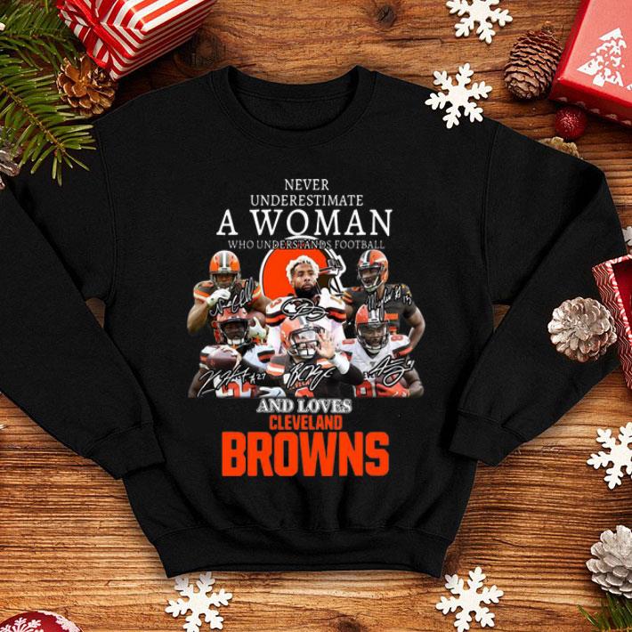 Never Underestimate A Woman Who Understands Cleveland Browns shirt