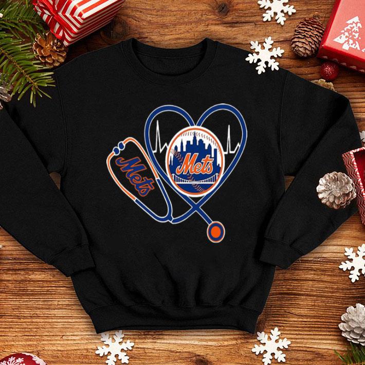 New York Mets Nurse Heartbeat Stethoscope shirt