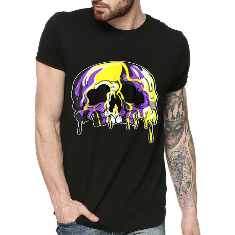 Non Binary LGBTQ Candle Sugar Skull Gay Pride Shirt Non Binary LGBTQ Candle Sugar Skull Gay Pride Shirt 4 - Non Binary LGBTQ Candle Sugar Skull Gay Pride Shirt