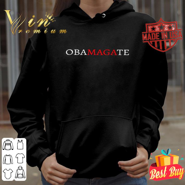 Obamagate red white version shirt Obamagate red white version shirt 4 - Obamagate red white version shirt