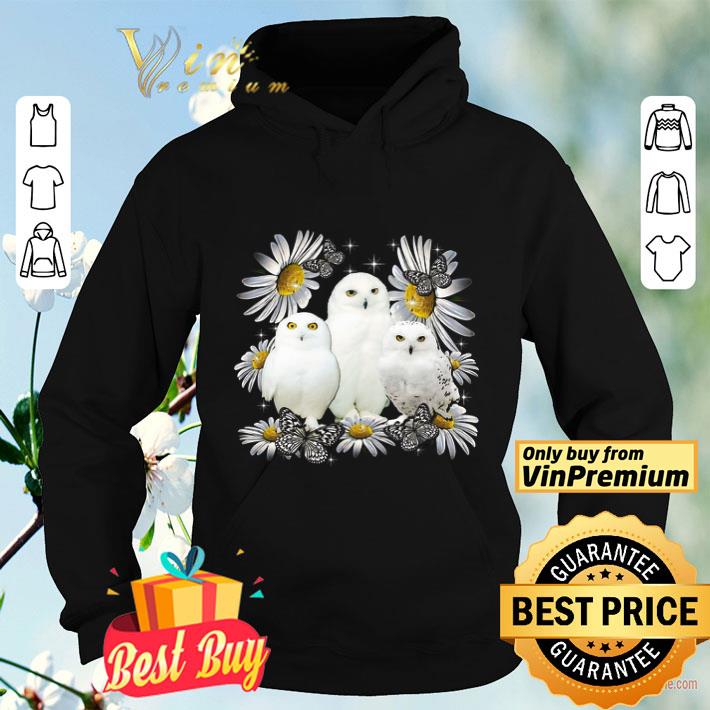Owls And Butterfly Daisy Flower shirt 4 - Owls And Butterfly Daisy Flower shirt