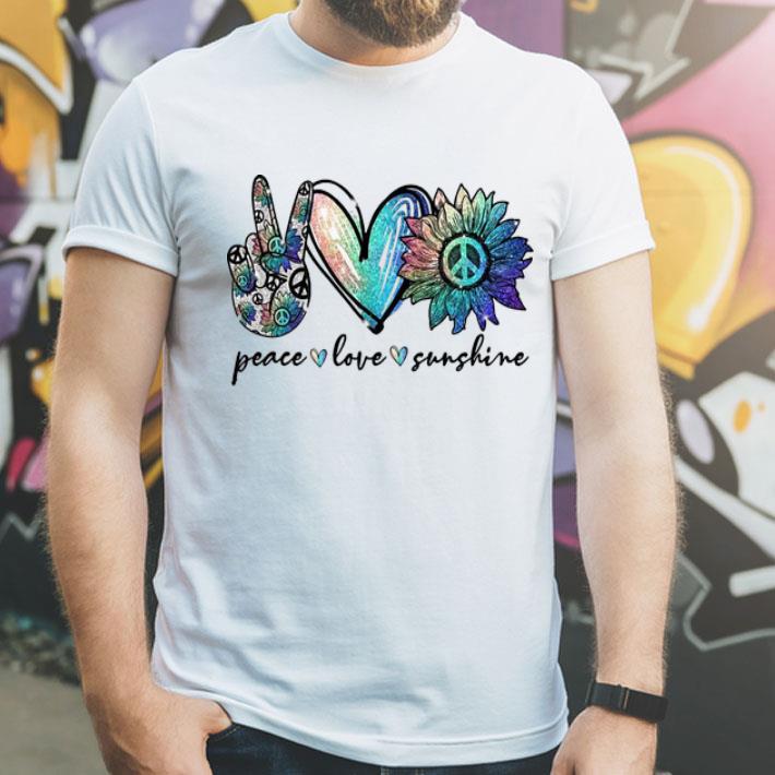 Peace Love Sunshine Hippie Sunflower shirt 1 Peace Love Sunshine Hippie Sunflower shirt
