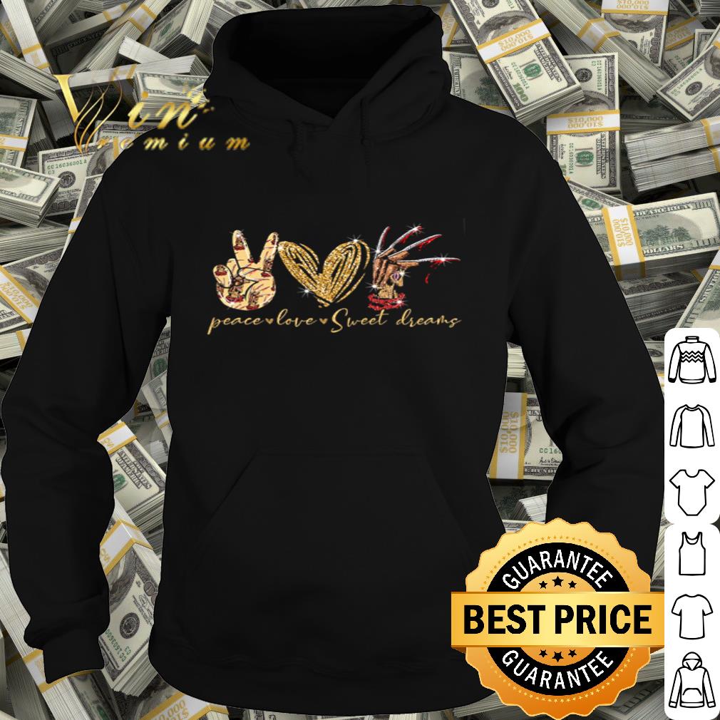 Peace love and Sweet Dreams Freddy Krueger shirt 4 - Peace love and Sweet Dreams Freddy Krueger shirt