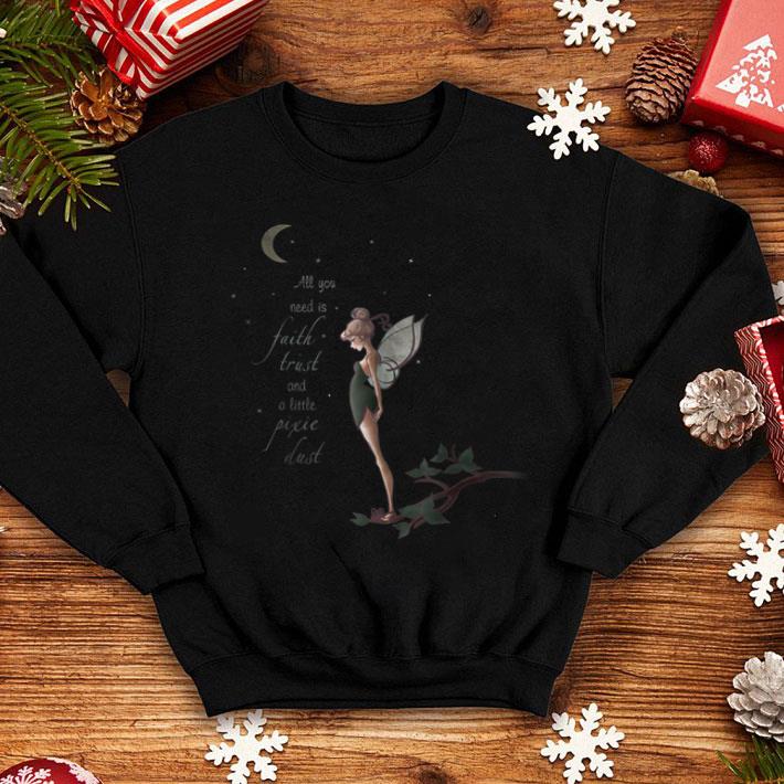 Peter Pan Tinker Bell Moon Quote Art Graphic Shirt 4 - Peter Pan Tinker Bell Moon Quote Art Graphic Shirt