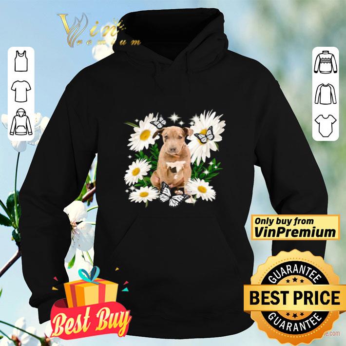 Pitbull Dog Daisy flower Classic shirt 4 - Pitbull Dog Daisy flower Classic shirt