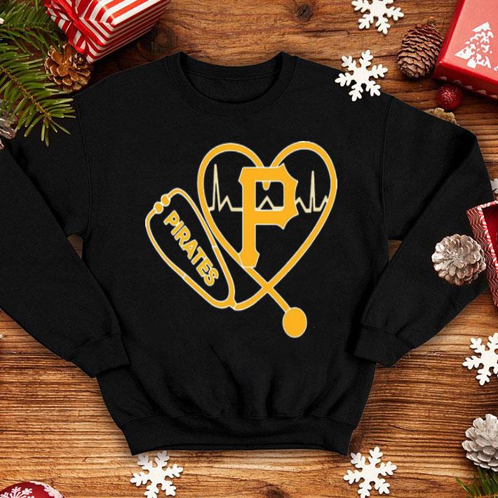 Pittsburgh Pirates Heartbeat Nurse Stethoscope shirt