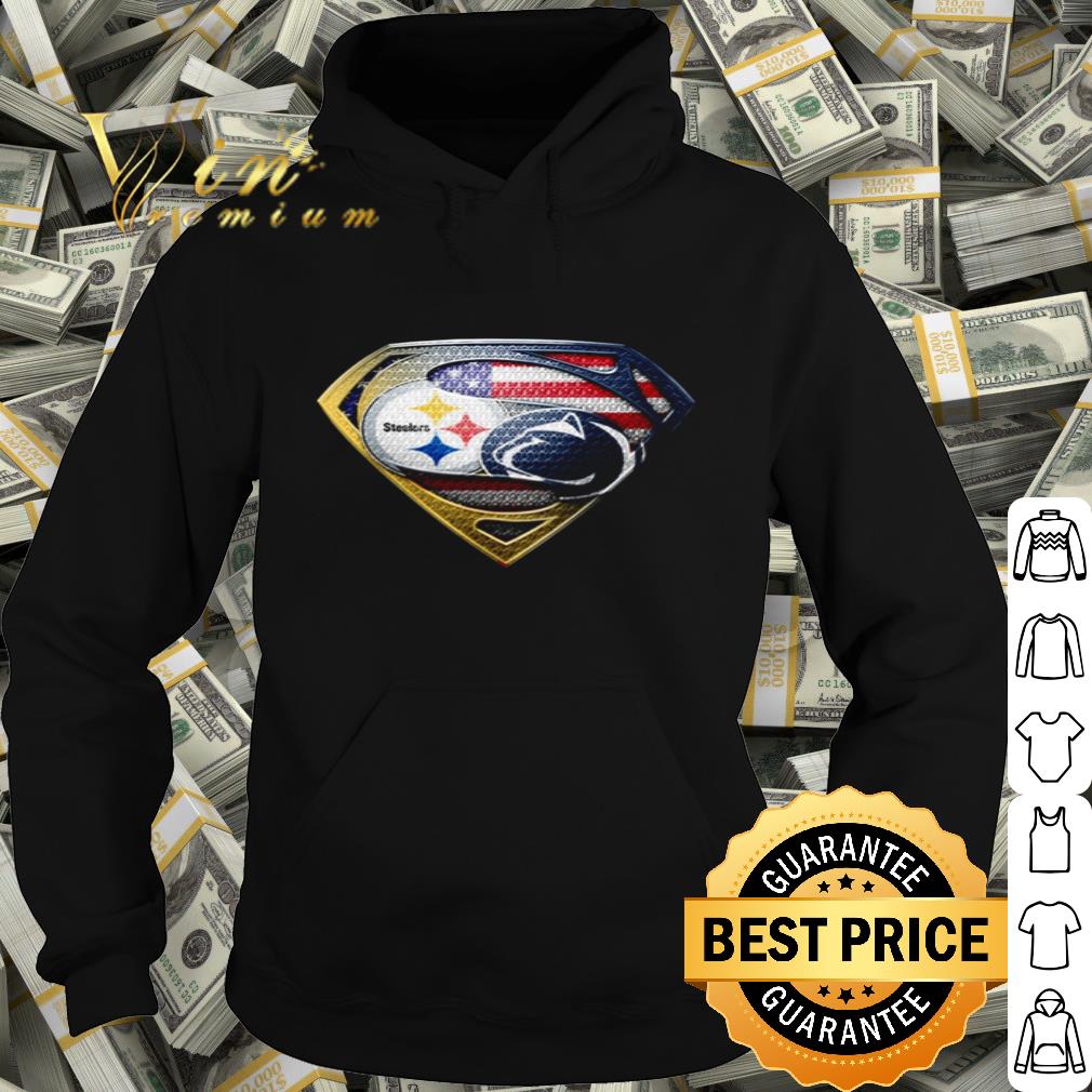 Pittsburgh Steelers vs Carolina Panthers Superman American flag shirt 4 - Pittsburgh Steelers vs Carolina Panthers Superman American flag shirt