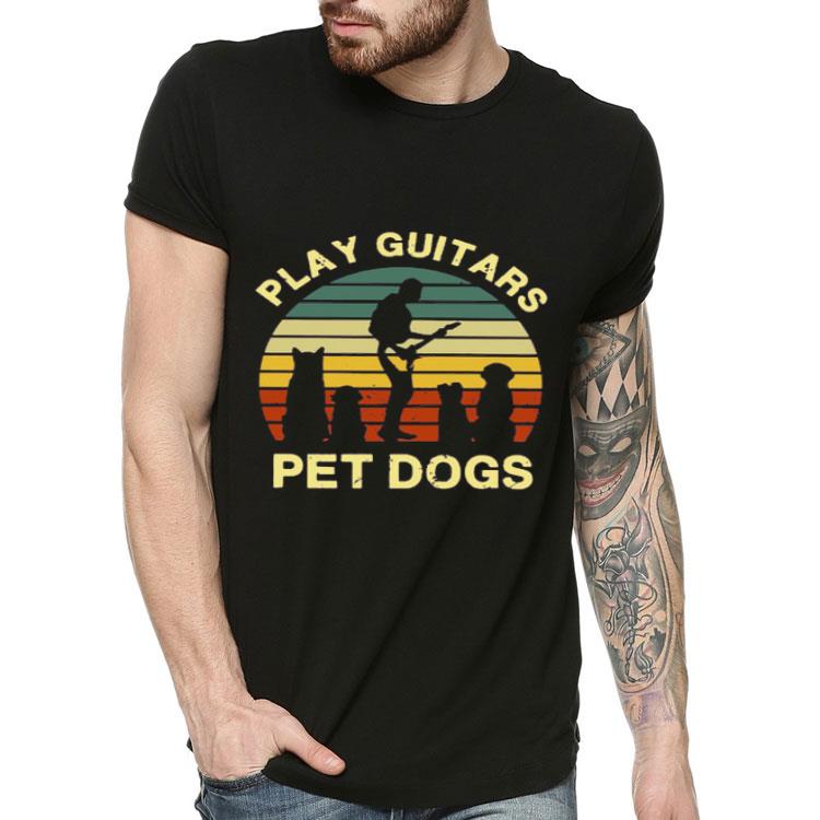 Play Guitars With Pet Dogs Shirt
