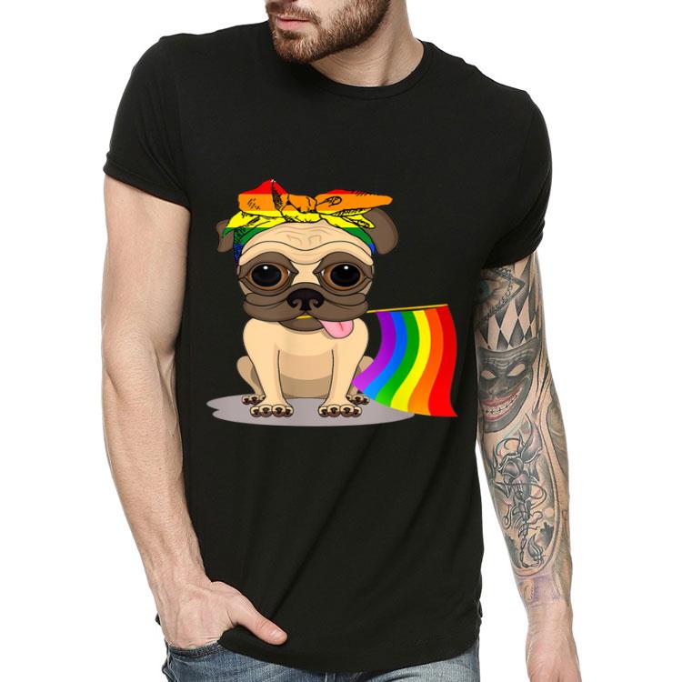 Pride LGBT Flag Gay Be Lesbian Funny Pug Dog Lover Gifts Shirt 4 - Pride LGBT Flag Gay Be Lesbian Funny Pug Dog Lover Gifts Shirt