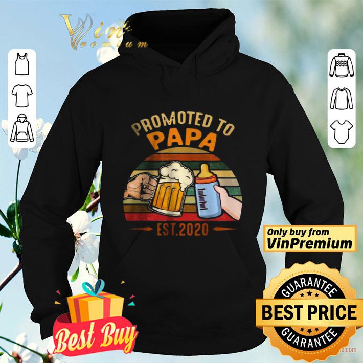 Promoted To Papa EST 2020 vintage shirt 4 - Promoted To Papa EST 2020 vintage shirt