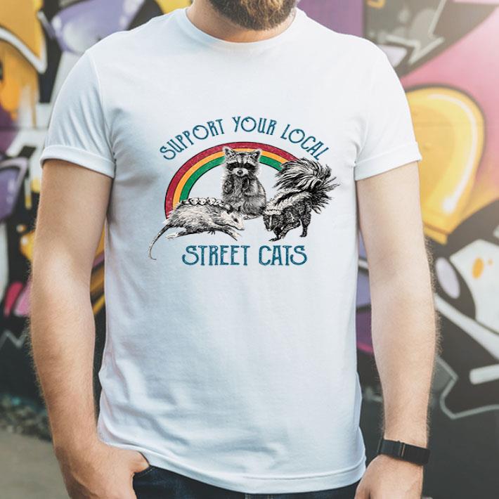 Raccoon And Opossum Support Your Local Street Cats shirt
