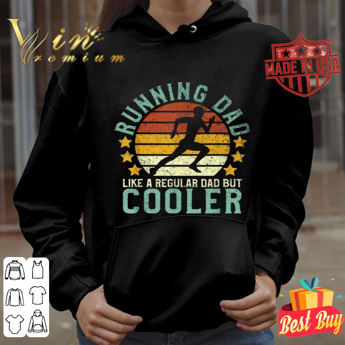 Running dad like a regular dad but cooler marathon father day vintage shirt