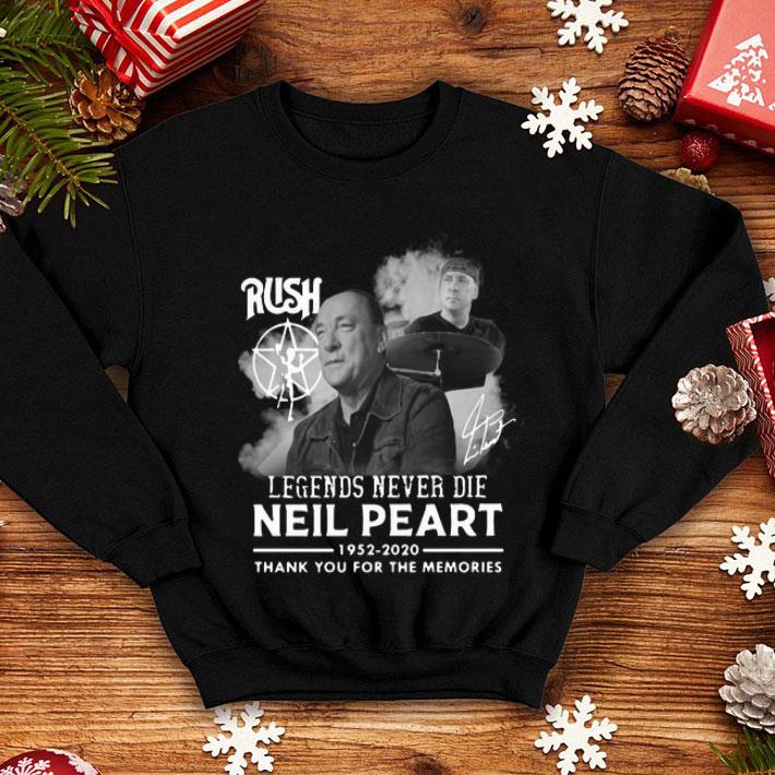 Rush Neil Peart Thank You For The Memories Signature shirt
