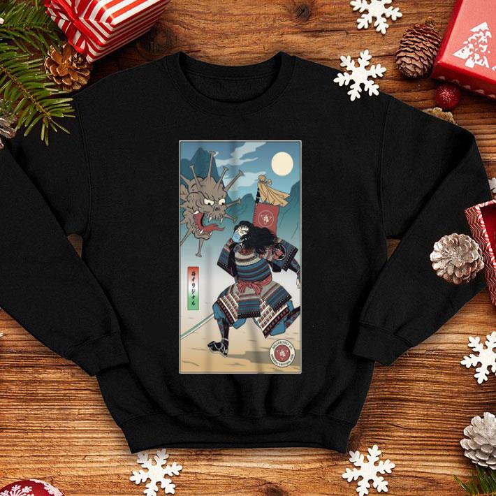 Samurai Face Mask Fight Coronavirus Demon shirt