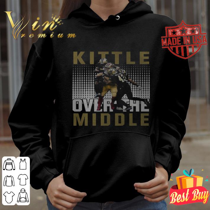 San Francisco 49ers New Orleans Saint Kittle Over The Middle Football shirt