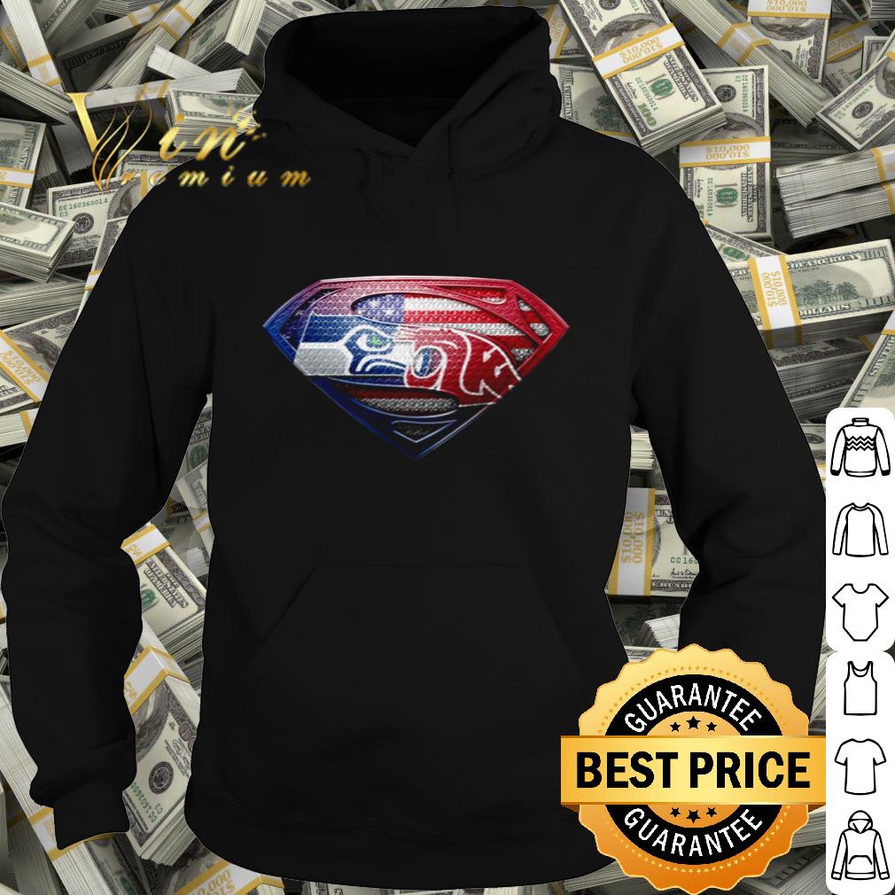 Seattle Seahawks vs Los Angeles Rams Superman American flag shirt