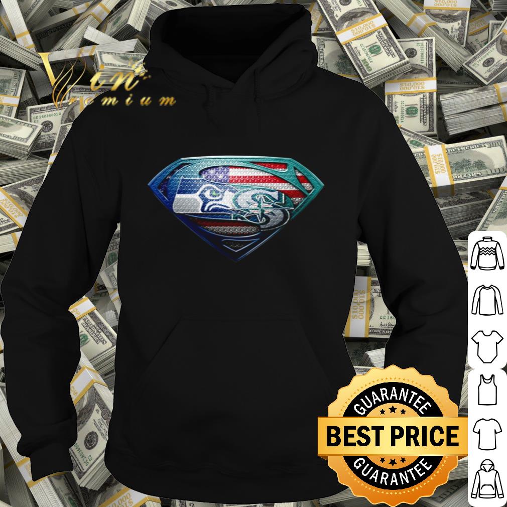Seattle Seattle Seahawks vs Miami Dolphins Superman American flag shirt